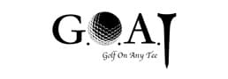 GOAT golf on any tee logo
