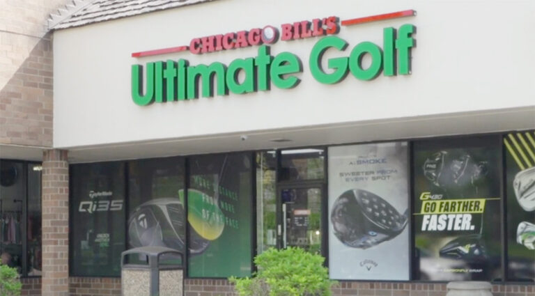 Front building of chicago bills utlitmate golf